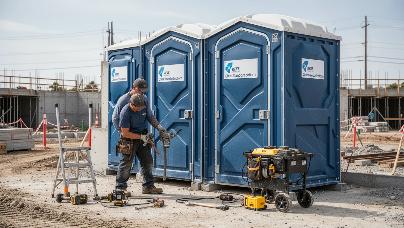 Construction Site Porta Potty Rental