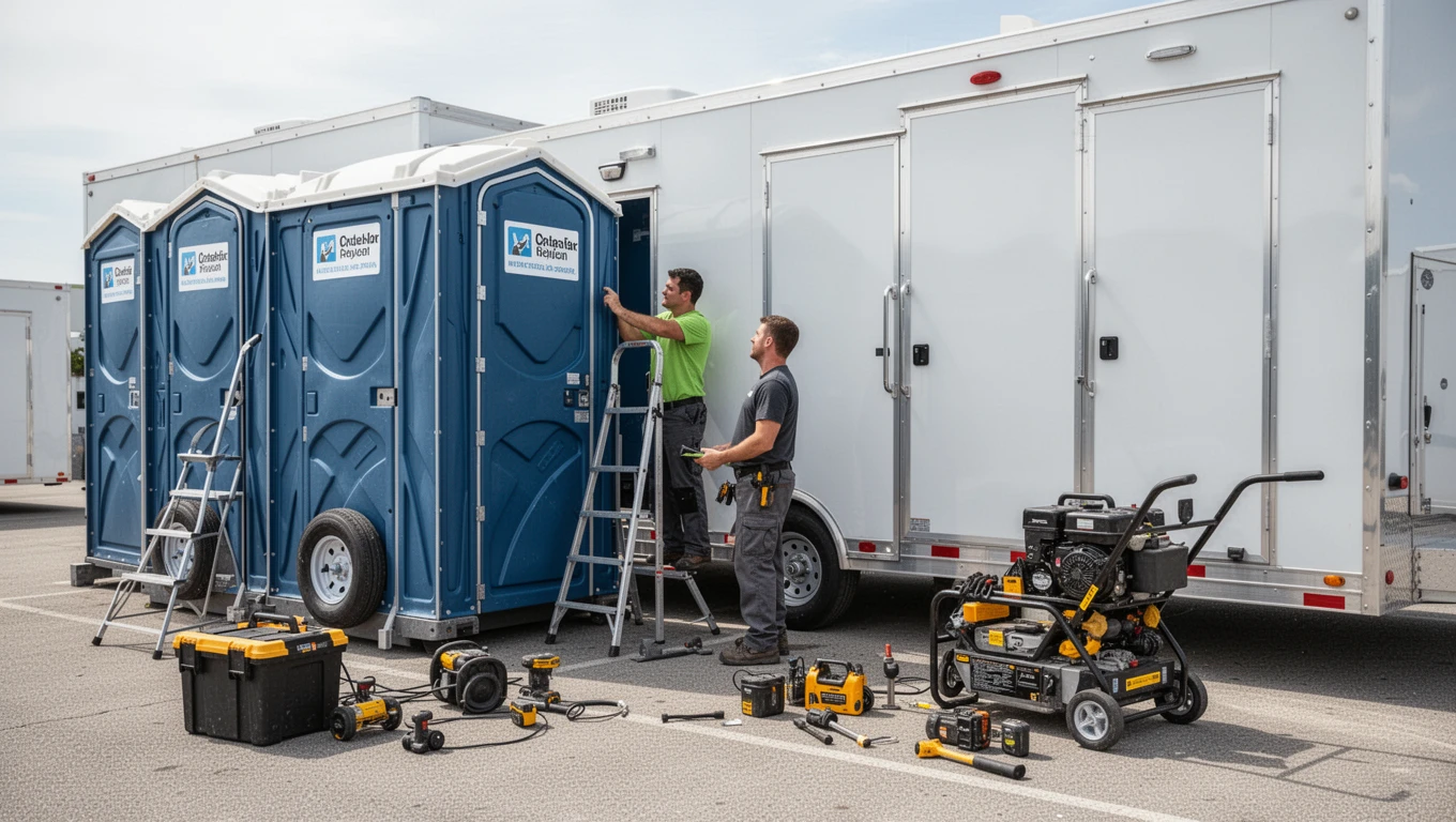 Wedding Restroom Trailer Rental